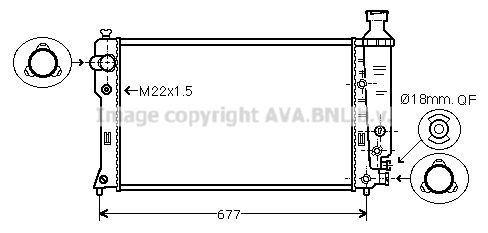 AVA QUALITY COOLING Radiators, Motora dzesēšanas sistēma PE2132